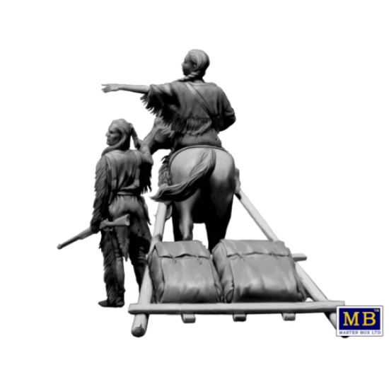 INDIAN WARS SERIES . ON THE GREAT PLAINS 1/35 MASTER BOX 35189