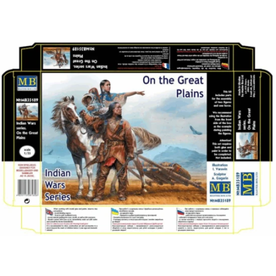 INDIAN WARS SERIES . ON THE GREAT PLAINS 1/35 MASTER BOX 35189