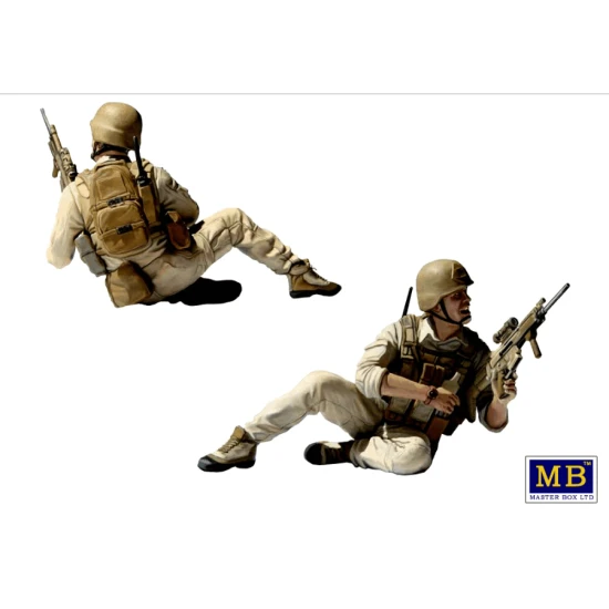 UNDER FIRE . MODERN US INFANTRY 4 figure 1/35 MASTER BOX 35193